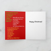 Boekhouddagen van Kerstmis Accountant Joke Song Feestdagen Kaart (Binnen)