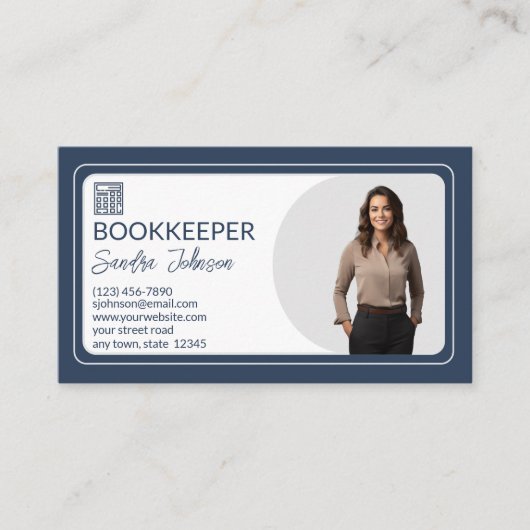 Boekhouddiensten Visitekaartje (Voorkant)
