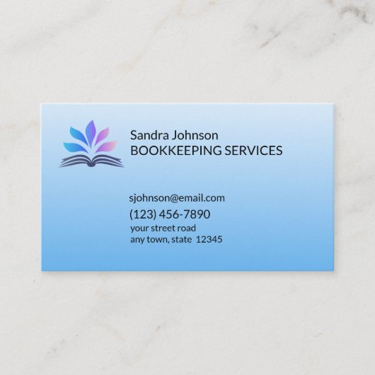Boekhouddiensten Visitekaartje (Voorkant)