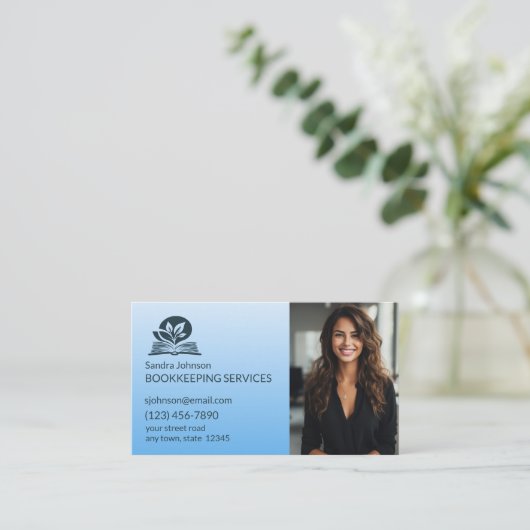 Boekhouddiensten Visitekaartje (Staand voorkant)