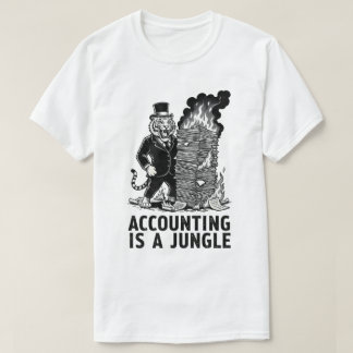 "Boekhouden Is Een Jungle" Grappige Tijger Account T-shirt