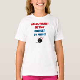 Boekhouder bij Day Bowler by Night T-shirt