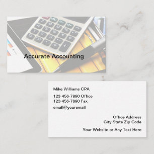 Boekhouder CPA moderne visitekaartjes