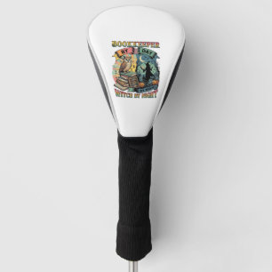 Boekhouder Dag Heks Nacht Halloween Uil Boeken Pom Golfheadcover