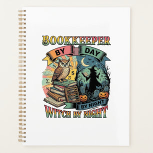 Boekhouder Dag Heks Nacht Halloween Uil Boeken Pom Planner