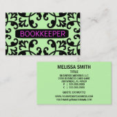 Boekhouder Damask Visitekaartje (Voorkant / Achterkant)