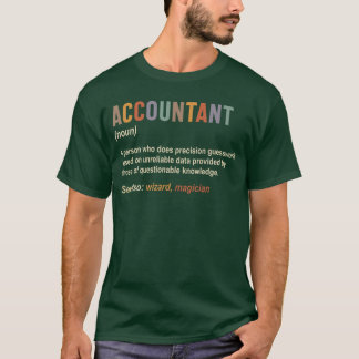 Boekhouder Definitie Boekhouding CPA Grappig meisj T-shirt