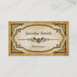 Boekhouder - Elegant  Antiek Visitekaartje