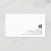 Boekhouder Finance White Paper Cursive Monogram Visitekaartje (Achterkant)