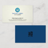 Boekhouder Financiële Diensten Calculator Blauw pi Visitekaartje (Voorkant / Achterkant)