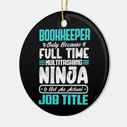 Boekhouder Functietitel Beroep Boekhoudkundige Vaa Keramisch Ornament (Links)