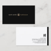 Boekhouder Gold Calculator Icon Visitekaartje (Voorkant / Achterkant)