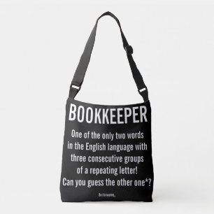 "Boekhouder is een uniek woord" Crossbody Tas