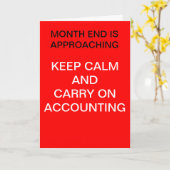 Boekhouder - Keep Calm Accounting - Verjaardag Kaart (Gele Bloem)