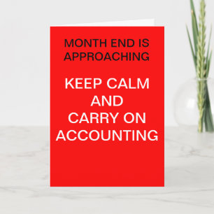 Boekhouder - Keep Calm Accounting - Verjaardag Kaart