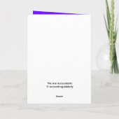 Boekhouder Kerst Boekhouding Song Parodie Woorden Feestdagen Kaart (Achterkant)