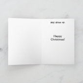 Boekhouder Kerst Wrede & Grappige Kerst Joke Feestdagen Kaart (Binnen)