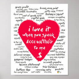 Boekhouder Kunst Grappige Boekhouding Kantoor Deco Poster