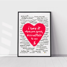 Boekhouder Kunst Grappige Boekhouding Kantoor Deco Poster