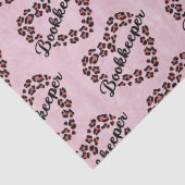 Boekhouder Leopard Heart Lijst Roze Tissuepapier (Detail)