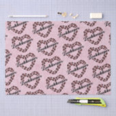 Boekhouder Leopard Heart Lijst Roze Tissuepapier (Craft)