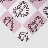 Boekhouder Leopard Heart Lijst Tissue Paper Tissuepapier (Detail)