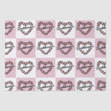 Boekhouder Leopard Heart Lijst Tissue Paper