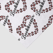 Boekhouder Leopard Heart Lijst Wit Tissuepapier (Detail)