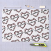 Boekhouder Leopard Heart Lijst Wit Tissuepapier (Craft)