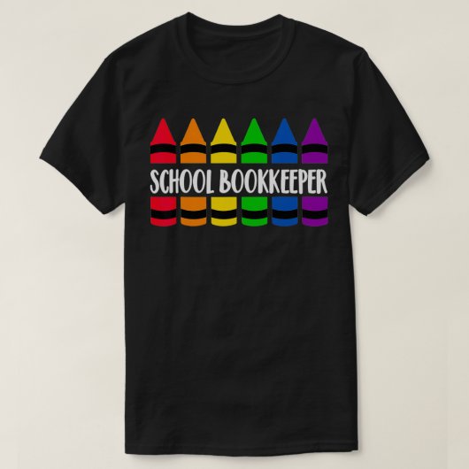 Boekhouder leraar Crayon CRAY-leraar T-shirt (Design voorkant)