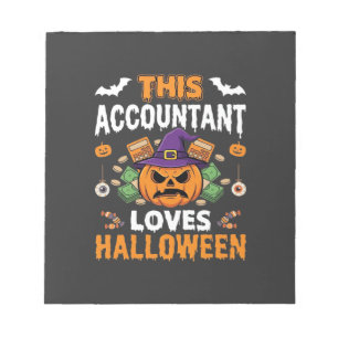 Boekhouder Loves Halloween Pompoen Boekhouder Desi Notitieblok