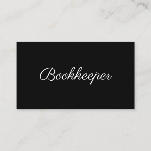 Boekhouder minimaal ontwerp visitekaartje (Voorkant)