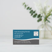 Boekhouder Modern Eenvoudig Budget Visitekaartjes (Staand voorkant)