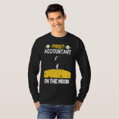 Boekhouder Op De Maan T-shirt (Voorkant volledig)