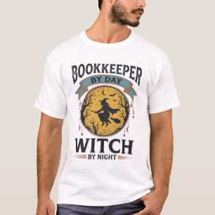 Boekhouder overdag Heks 's nachts Vintage T-shirt