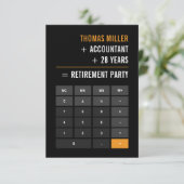 Boekhouder Pensioen Partij Kaart (Staand voorkant)