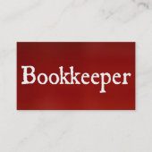 boekhouder rood Visitekaartje (Voorkant)