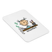 Boekhouder Stickfiguur Magneet (Rechterzijde)