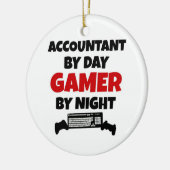 Boekhouder voor Day Gamer by Night Keramisch Ornament (Links)