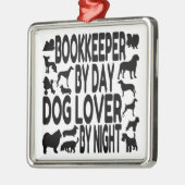 boekhouder voor hondenliefhebber metalen ornament (Links)