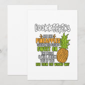 Boekhouders zijn als ananassen. bedankkaart (Voorkant / Achterkant)