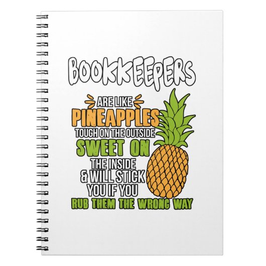 Boekhouders zijn als ananassen. notitieboek (Voorkant)