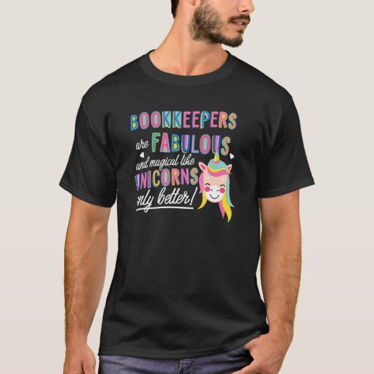 Boekhouders zijn fabelmagisch als Unicorns acc T-shirt (Voorkant)
