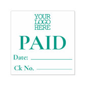 Boekhoudfactuur betaald als zelfstandige inkt  zelfinktende stempel (Design)