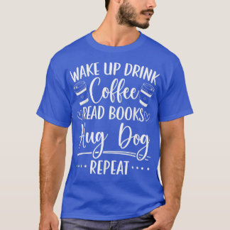 Boekhoudhonden en koffiebladwijzer lezen t-shirt