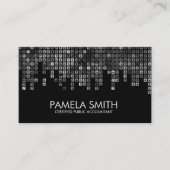 Boekhouding - Abstracte grijswaarden Visitekaartje (Voorkant)