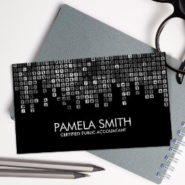 Boekhouding - Abstracte grijswaarden Visitekaartje