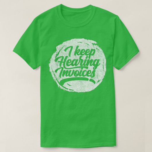 Boekhouding accountant t-shirt (Design voorkant)