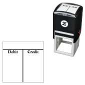 Boekhouding Accounts Zelfinkting Stempel (In situ)