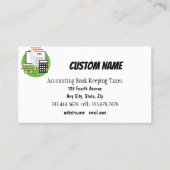 Boekhouding, Boekhoudbelastingen Business Visitekaartje (Voorkant)